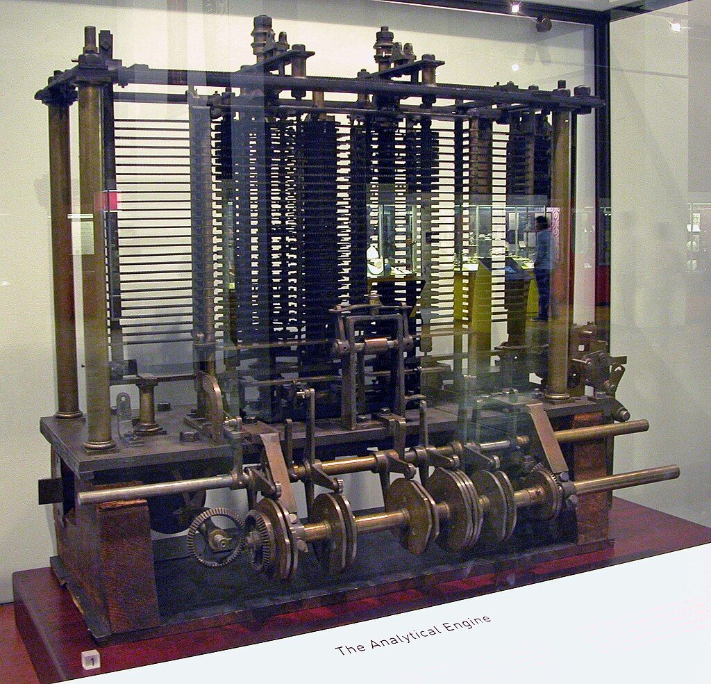 Photo de la machine de babbage au musé des siences de londre
